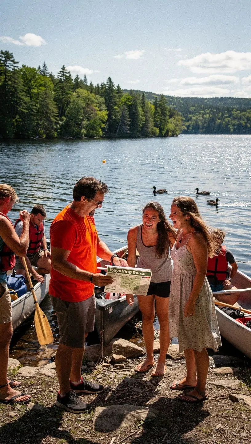 Печатная маршрутная карта с отмеченными остановками и достопримечательностями.